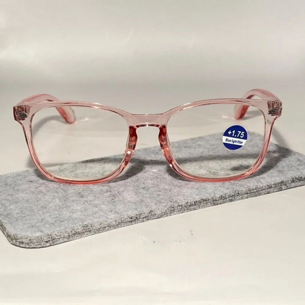 1515 Colette 1.75 Pink Reading Glasses Soft Butterfly Readers NWT